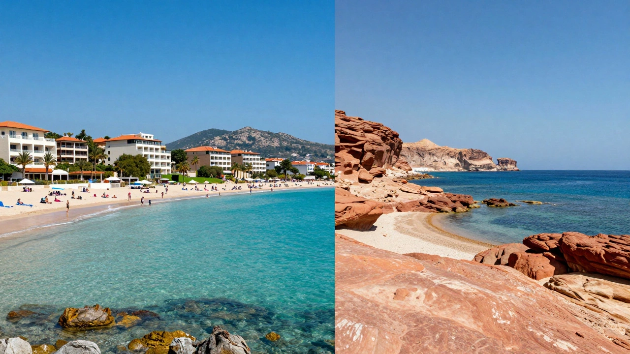 Scenic coastal views of budget-friendly Mediterranean resorts